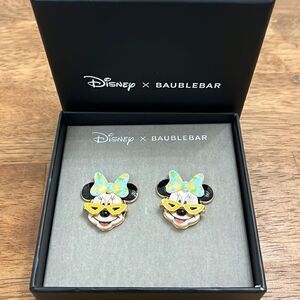Disney Baublebar Minnie Mouse with sunglasses earrings. New